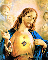 Sacro Cuore di Gesù:   quadro conservato nel   Coro del Monastero come desiderò   suor M. Consolata Betrone